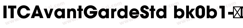ITCAvantGardeStd bk0b1字体转换